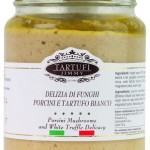 Delizia di funghi porcini e tartufo bianco